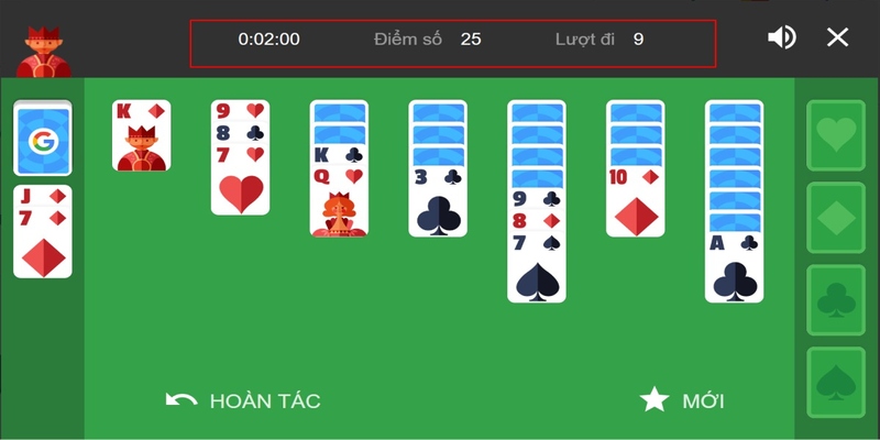 Game bài solitaire và những mẹo chơi cực hay